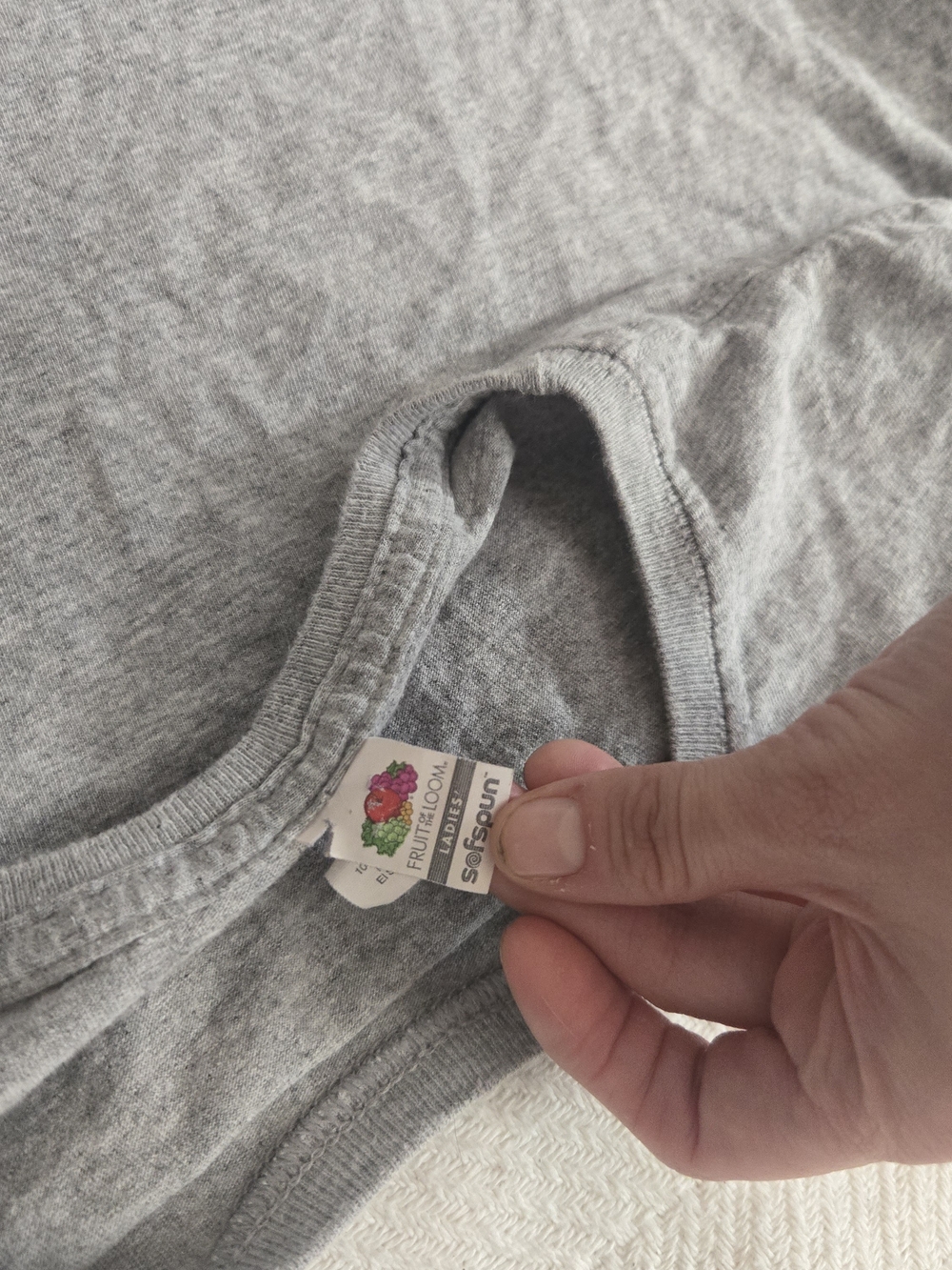 Fruit of the Loom Grey NASA Graphic Tee with Rainbow Shuttle - Picture 3 of 4